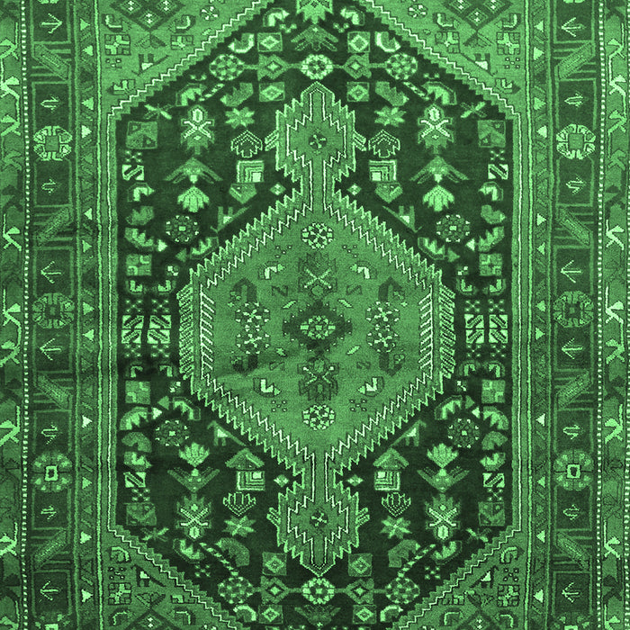 Persian Emerald Green Traditional Rug, tr605emgrn