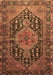 Machine Washable Persian Brown Traditional Rug, wshtr605brn