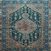 Square Persian Light Blue Traditional Rug, tr605lblu