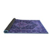 Sideview of Persian Blue Traditional Rug, tr605blu