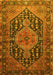 Machine Washable Persian Yellow Traditional Rug, wshtr605yw