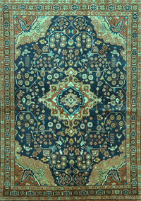 Persian Turquoise Traditional Rug, tr606turq