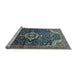 Sideview of Machine Washable Persian Light Blue Traditional Rug, wshtr606lblu