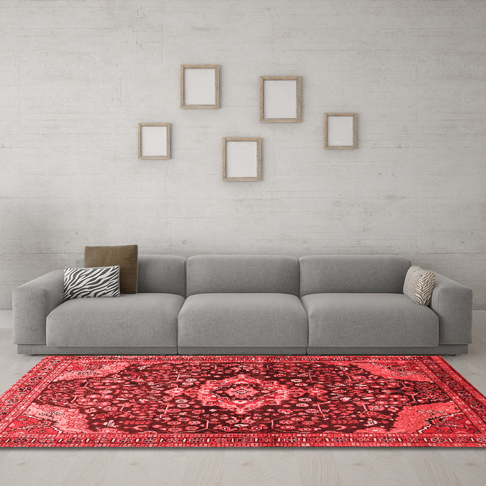 Traditional Red Washable Rugs