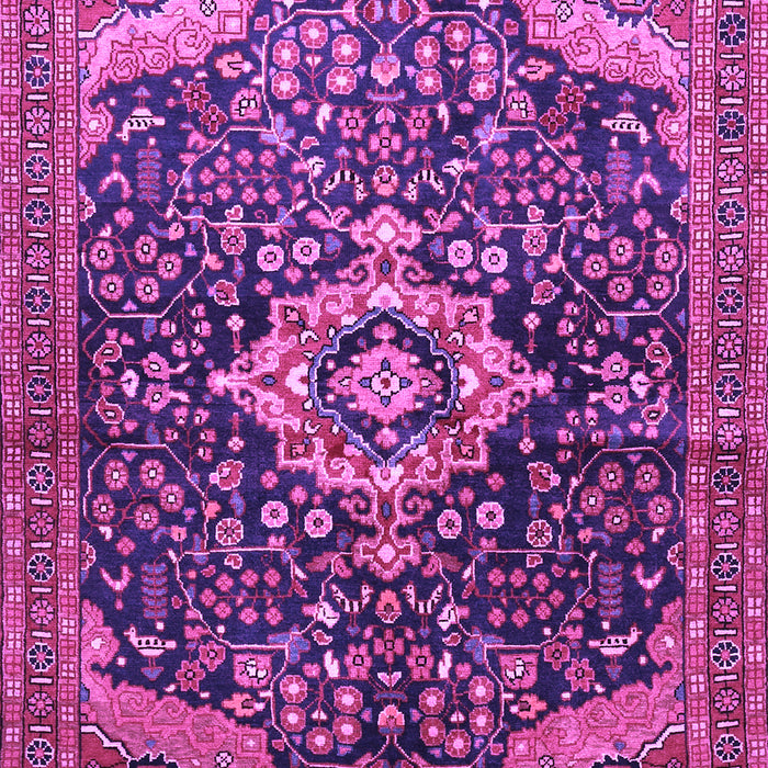 Machine Washable Persian Purple Traditional Area Rugs, wshtr606pur