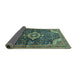 Sideview of Persian Turquoise Traditional Rug, tr606turq