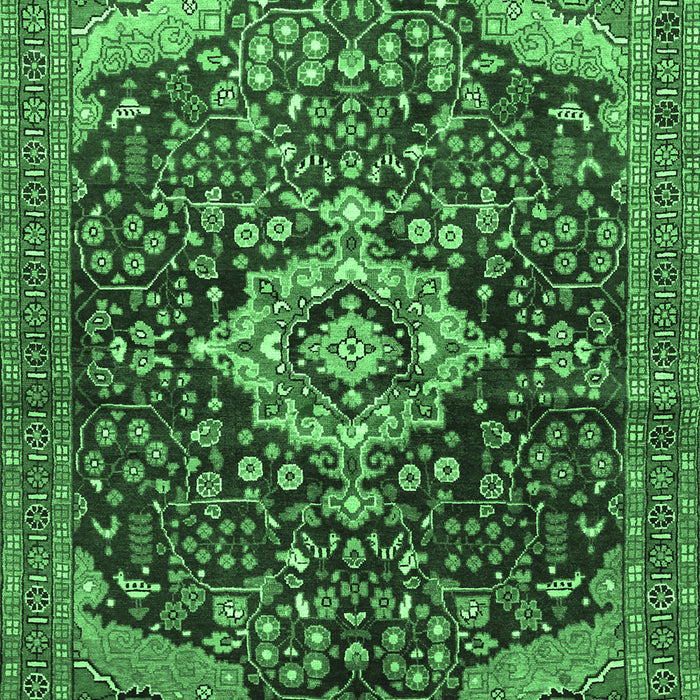 Persian Emerald Green Traditional Rug, tr606emgrn