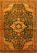 Machine Washable Persian Yellow Traditional Rug, wshtr606yw