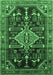 Persian Emerald Green Traditional Rug, tr607emgrn