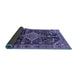 Sideview of Persian Blue Traditional Rug, tr607blu