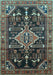 Persian Light Blue Traditional Rug, tr607lblu