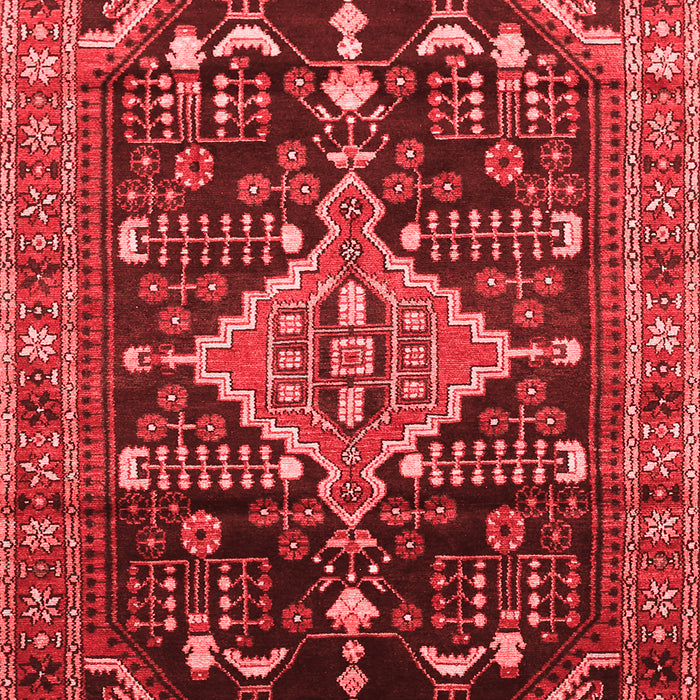 Machine Washable Persian Red Traditional Rug, wshtr607red