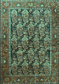 Persian Turquoise Traditional Rug, tr608turq