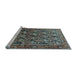Sideview of Machine Washable Persian Light Blue Traditional Rug, wshtr608lblu