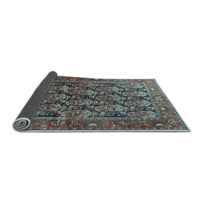 Sideview of Persian Light Blue Traditional Rug, tr608lblu