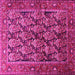 Square Persian Pink Traditional Rug, tr608pnk