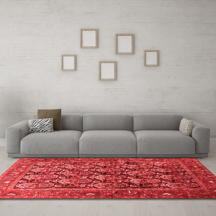 Traditional Red Washable Rugs