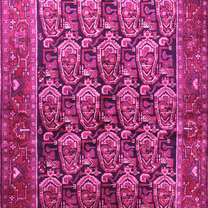 Machine Washable Persian Pink Traditional Rug, wshtr608pnk