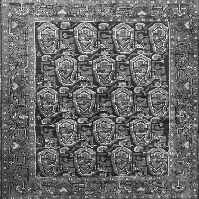 Serging Thickness of Persian Gray Traditional Rug, tr608gry