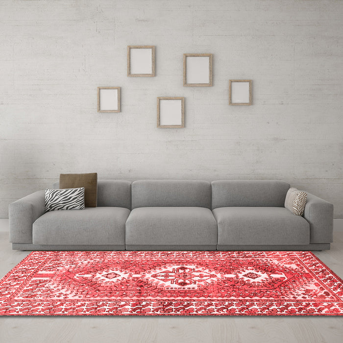 Traditional Red Washable Rugs
