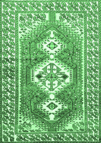 Persian Emerald Green Traditional Rug, tr609emgrn
