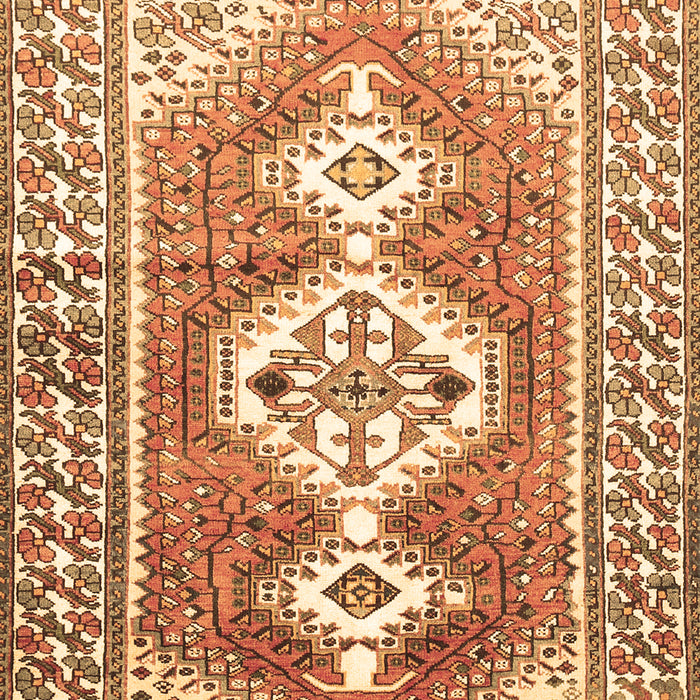 Machine Washable Persian Brown Traditional Rug, wshtr609brn