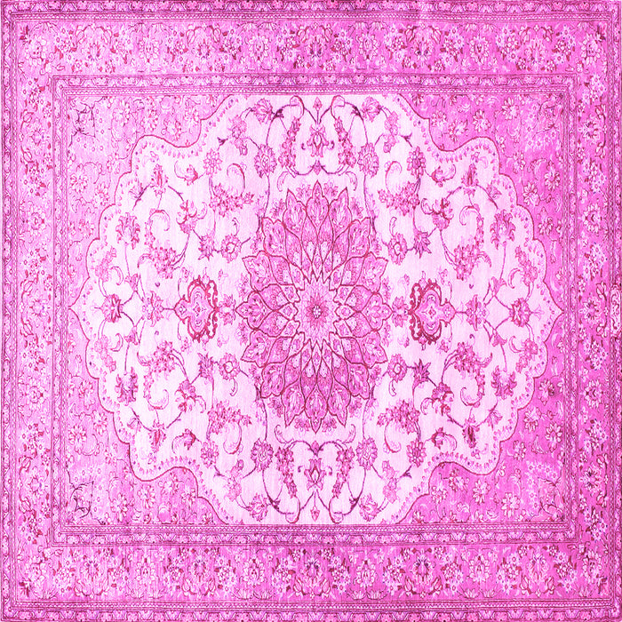 Square Medallion Pink Traditional Rug, tr60pnk