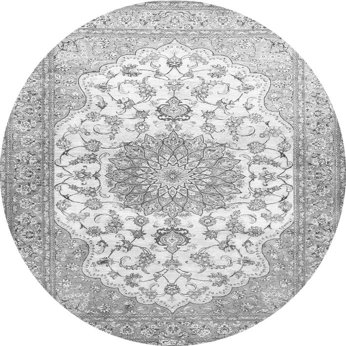 Square Medallion Gray Traditional Rug, tr60gry