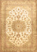 Medallion Brown Traditional Rug, tr60brn