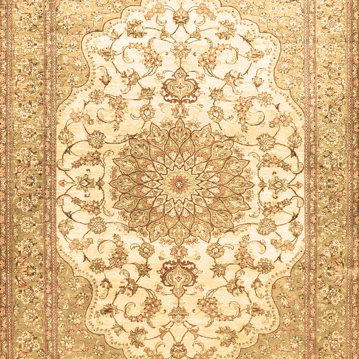 Medallion Brown Traditional Rug, tr60brn