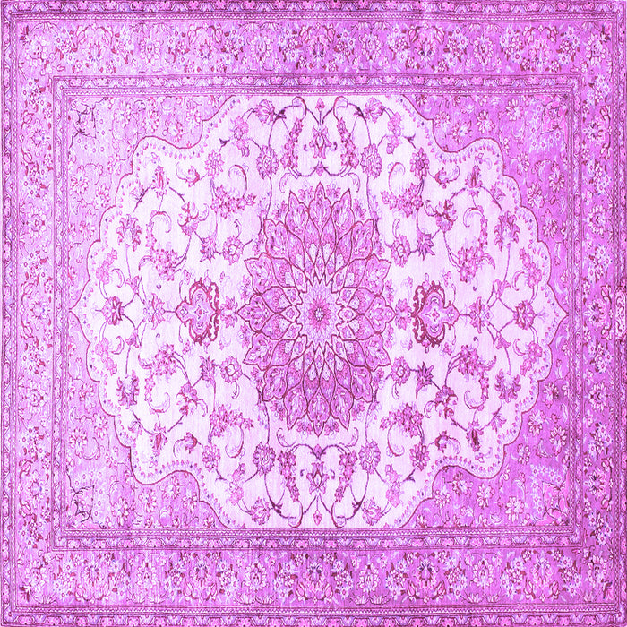 Square Medallion Purple Traditional Rug, tr60pur