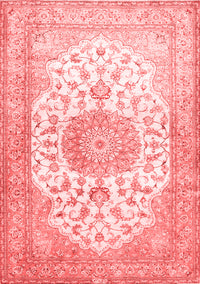 Medallion Red Traditional Rug, tr60red