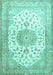 Medallion Turquoise Traditional Rug, tr60turq