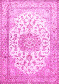 Medallion Pink Traditional Rug, tr60pnk