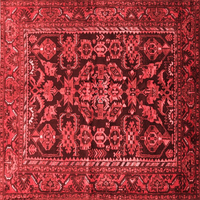 Machine Washable Persian Red Traditional Rug, wshtr610red