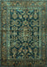 Persian Turquoise Traditional Rug, tr610turq