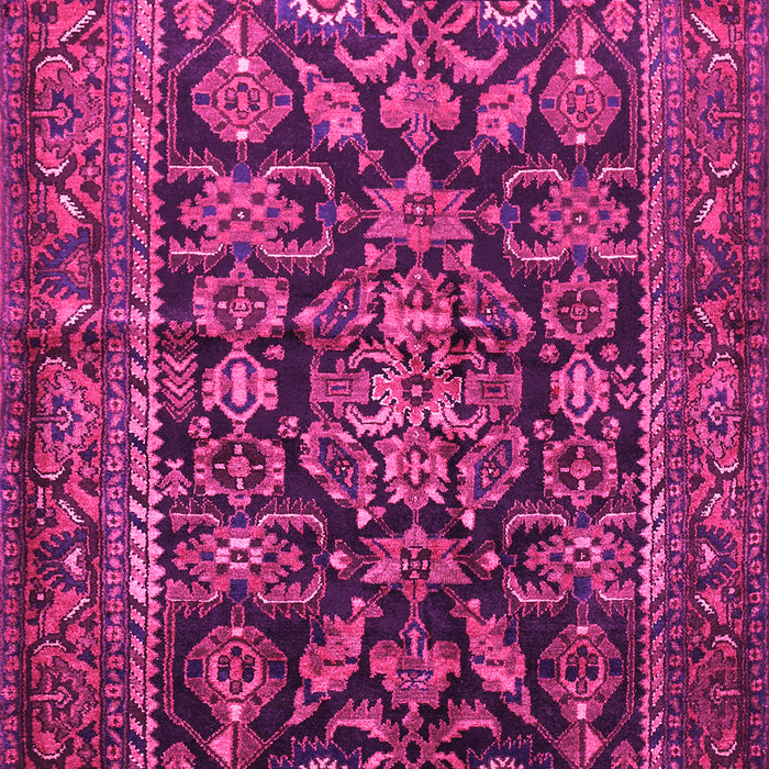 Machine Washable Persian Pink Traditional Rug, wshtr610pnk