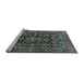 Sideview of Machine Washable Persian Light Blue Traditional Rug, wshtr610lblu