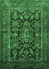 Persian Emerald Green Traditional Rug, tr610emgrn