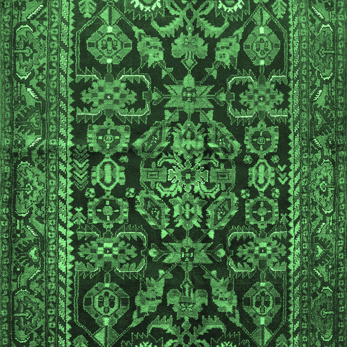 Persian Emerald Green Traditional Rug, tr610emgrn