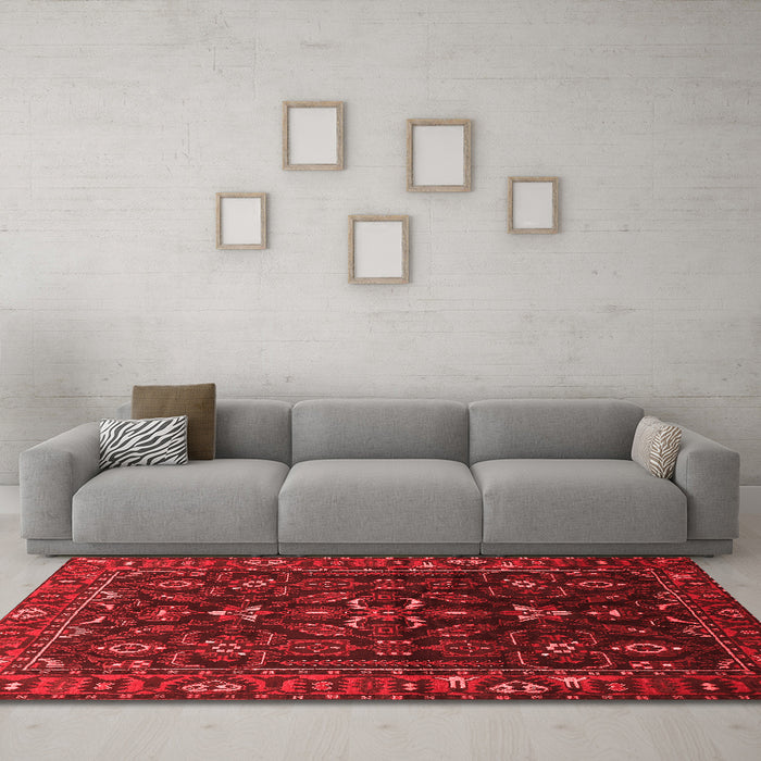 Traditional Red Washable Rugs