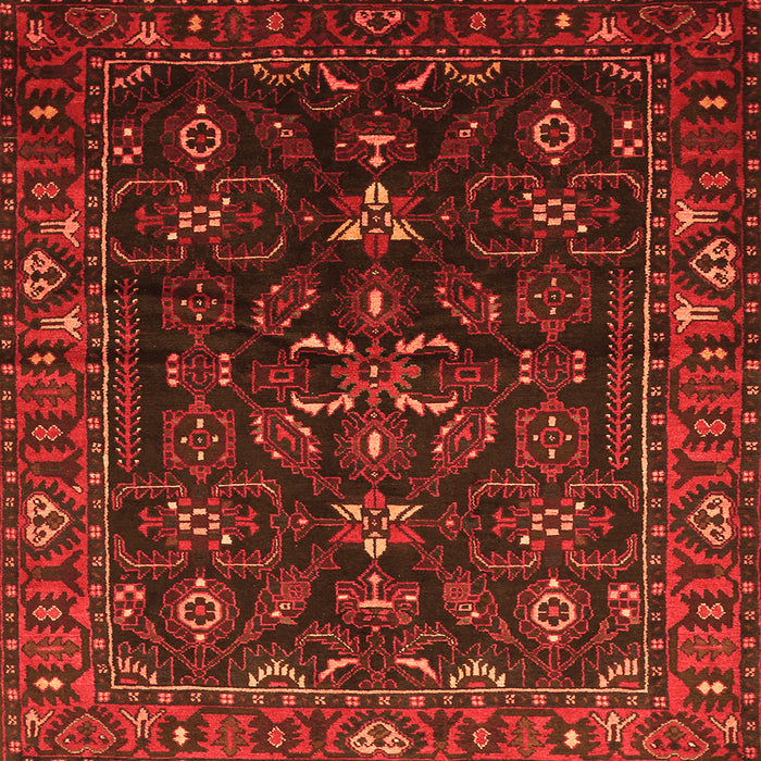 Serging Thickness of Persian Orange Traditional Rug, tr611org