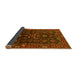 Sideview of Persian Yellow Traditional Rug, tr611yw