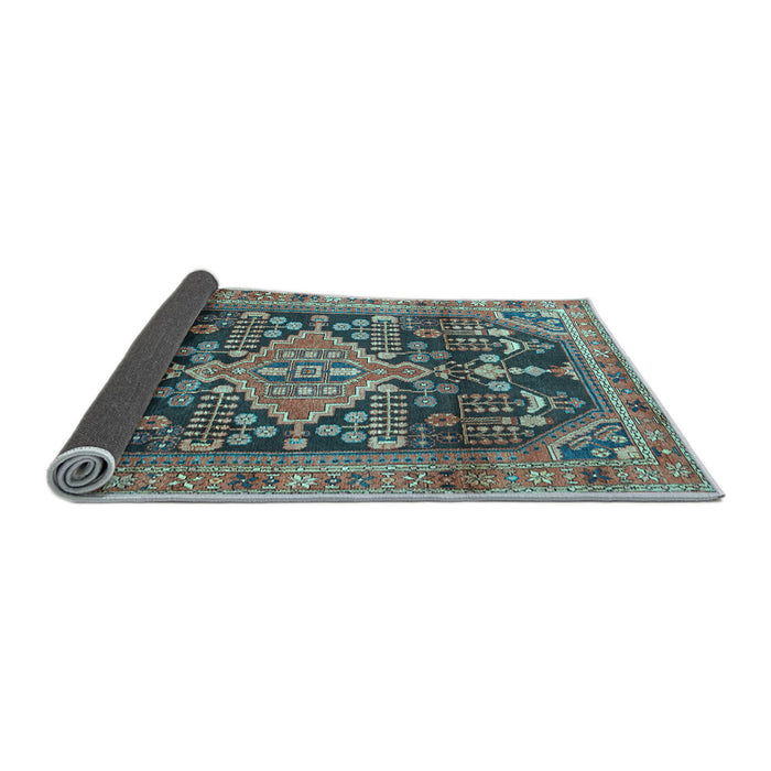 Sideview of Persian Light Blue Traditional Rug, tr612lblu
