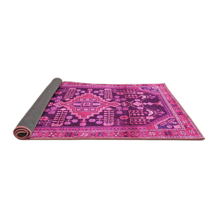 Sideview of Persian Pink Traditional Rug, tr612pnk