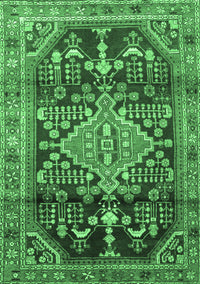 Persian Emerald Green Traditional Rug, tr612emgrn