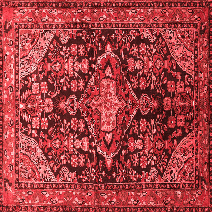 Machine Washable Persian Red Traditional Rug, wshtr613red