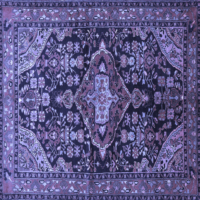 Square Persian Blue Traditional Rug, tr613blu