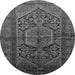 Square Persian Gray Traditional Rug, tr614gry