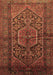 Machine Washable Persian Brown Traditional Rug, wshtr614brn